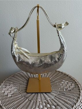 Vintage Jana Feifer metallic chainmail hobo bag
